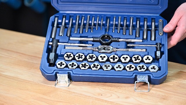 Century Drill & Tool Metric Tap and Die Set, 40 Pc Heat Treated